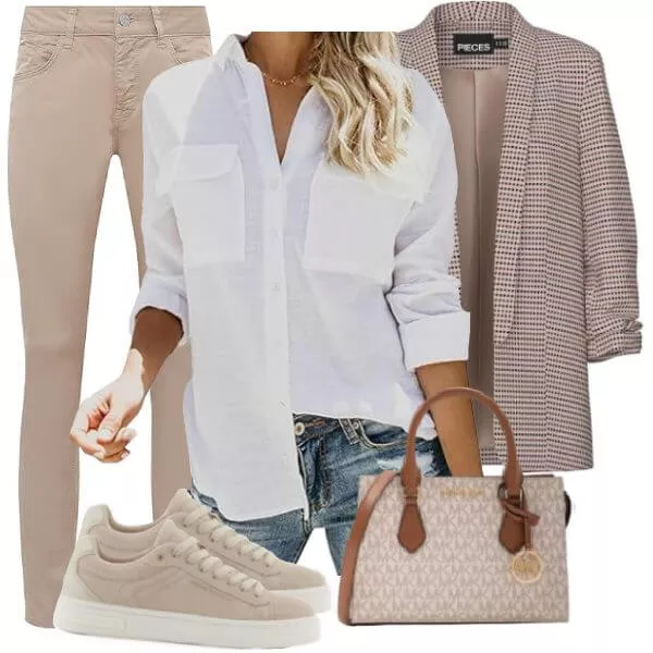 Frühlings Outfits Frühlings Outfit in Pastellfarben