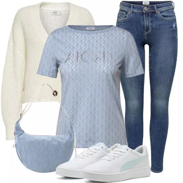 Frühlings Outfits Moderner Damenlook Frühling City