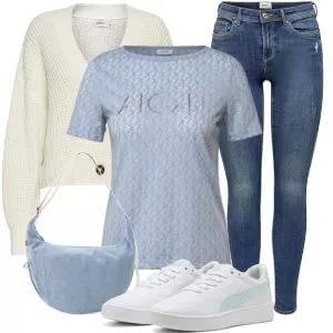 Frühlings Outfits Moderner Damenlook Frühling City