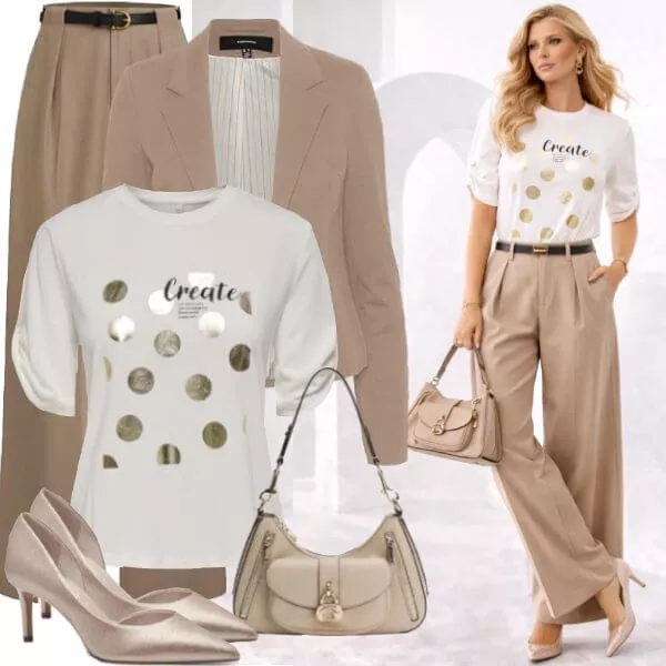 Frühlings Outfits Frühlingsmode Damen stilvolle Outfits