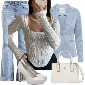 Frühlings Outfits Damenmode Frühling stilvolle Looks