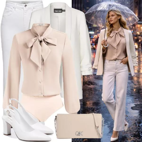 Frühlings Outfits Frühlings Chic Damen elegante Styles