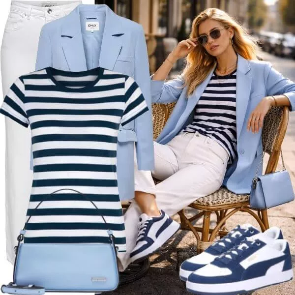 Frühlings Outfits Frühlingsmode Damen casual chic