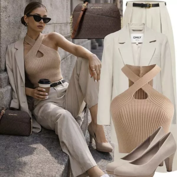 Frühlings Outfits Frühlings Outfit Damen stilvoll und modern