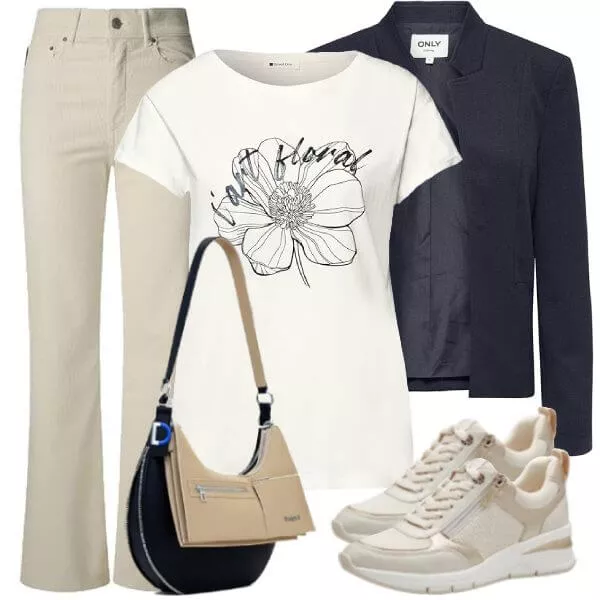 Sommer Outfits Stylish woman in urban setting