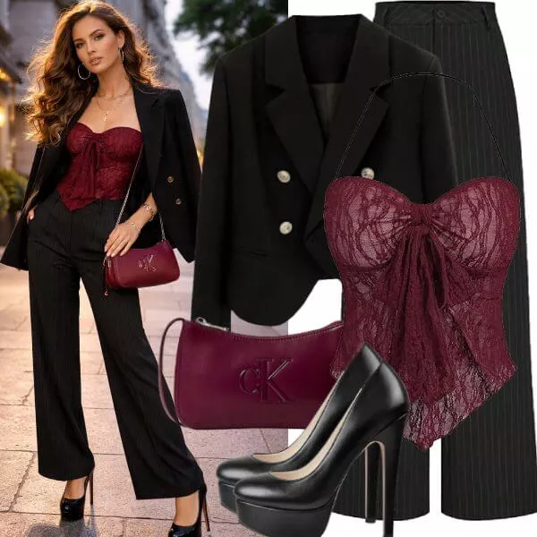 Business Outfits Damen Chic elegance in the city sun