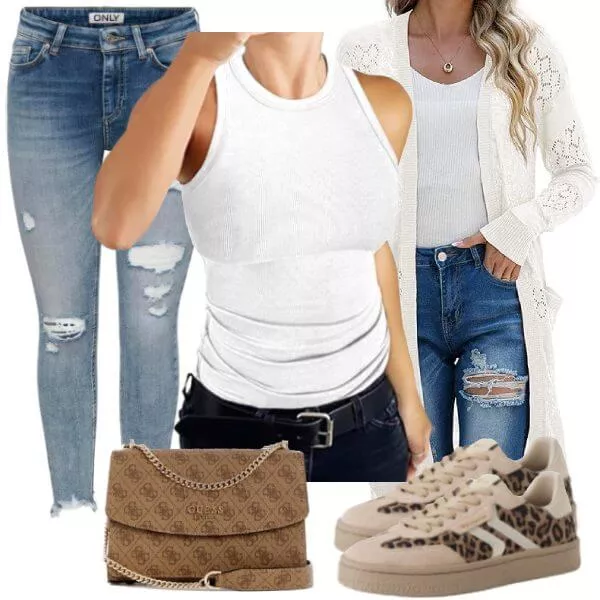 Sommer Outfits Sommerlook Damen Outfit Ideen modern