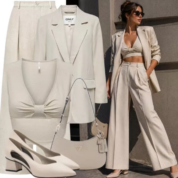 Business Outfits Damen Sommer Looks casual und elegant