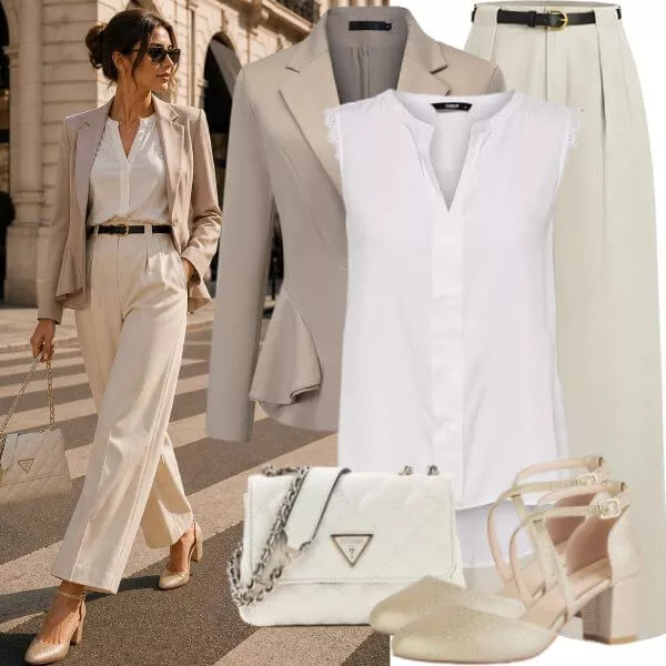 Business Outfits Sommer Chic Damen Outfit Trends modern