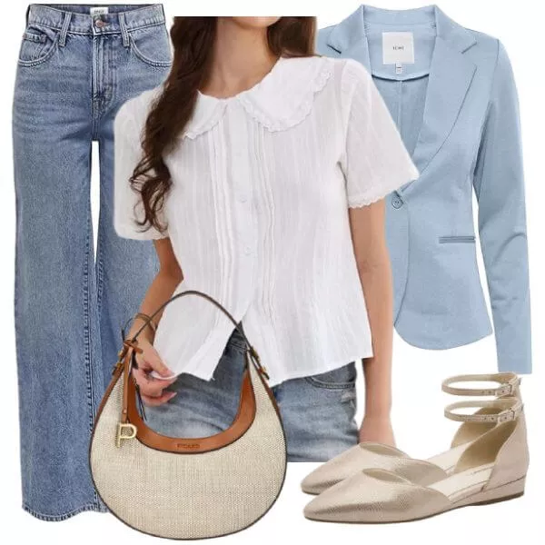 Sommer Outfits Moderne Sommer Looks Damen mit Struktur