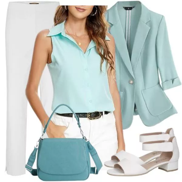 Sommer Outfits Stylische Sommer Looks Damen modern getragen