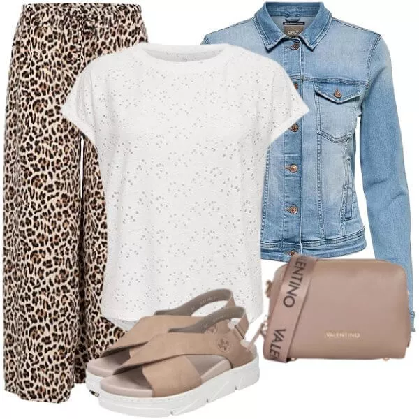 Sommer Outfits Damen Sommer Outfit mit harmonischen Farben