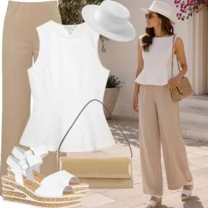 Sommer Outfits Sommer Chic Damen für stilvolle Momente