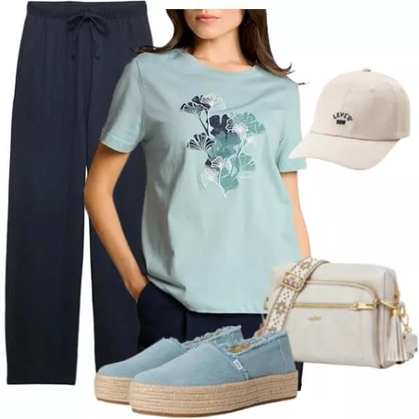 Sommer Outfits Damen Sommer Outfit mit stilvoller Balance