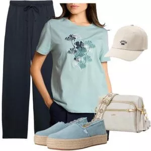 Sommer Outfits Damen Sommer Outfit mit stilvoller Balance