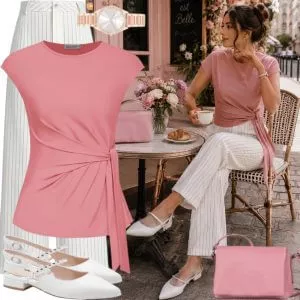 Sommer Outfits Sommer Chic Damen mit natürlichen Tönen