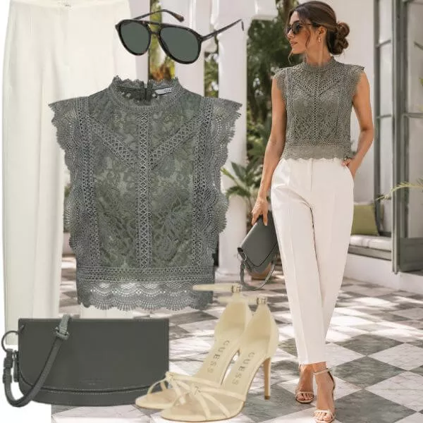 Sommer Outfits Sommer Outfit Damen inspiriert von moderner Eleganz
