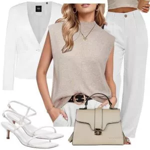 Business Outfits Sommer Outfit Damen mit minimalistischer Eleganz