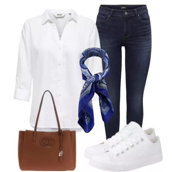 Sommer Outfits Luftige Damenmode Sommer stilvoll kombiniert