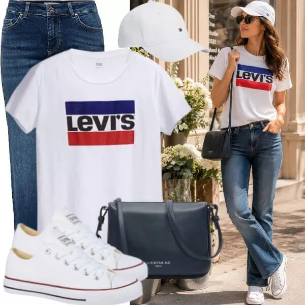 Sommer Outfits Damen Sommer Outfit stilvoll interpretiert