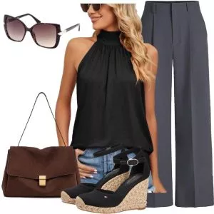 Sommer Outfits Damen Sommer Outfit mit cleaner Eleganz