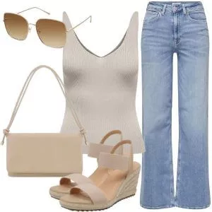 Sommer Outfits Sommer Chic Damen für stilvolle Cafés