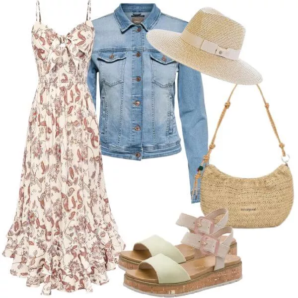 Sommer Outfits Damen Sommer Outfit für elegante Urlaubstage