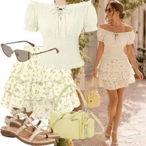 Sommer Outfits Resort Chic Damen moderne Kombinationen