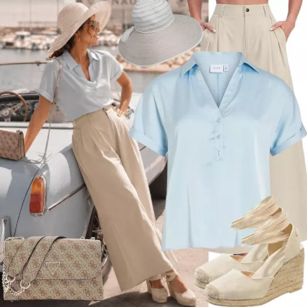 Sommer Outfits Damen Outfit Sommer mit Premium Basics