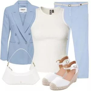 Business Outfits Damenmode Sommer Riviera Eleganz