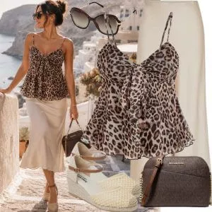 Sommer Outfits Linen Chic Sommer Look Damen