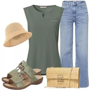 Sommer Outfits Damen Sommerlook für sonnige Nachmittage
