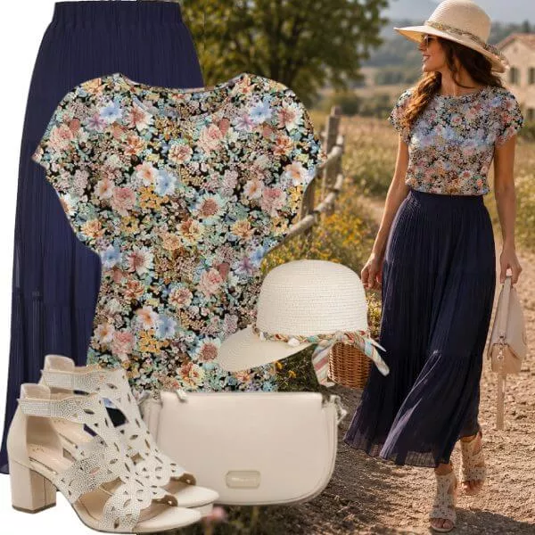 Sommer Outfits Eleganter Küsten Look Damen