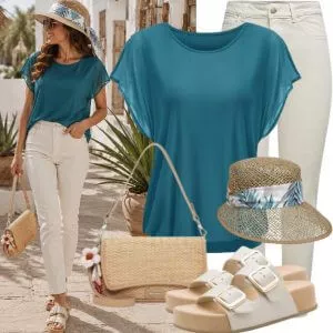 Sommer Outfits Sommer Look Damen mit französischer Eleganz