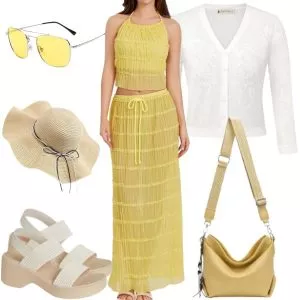 Sommer Outfits Linen Elegance Damen Sommer
