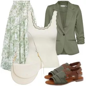 Sommer Outfits Sommermode Damen mit dezenten Kontrasten