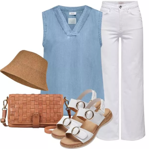 Sommer Outfits Resort Elegance Damen Look
