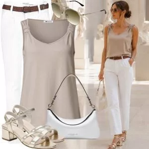 Sommer Outfits Sommer Outfit Damen für stilvolle Cafés