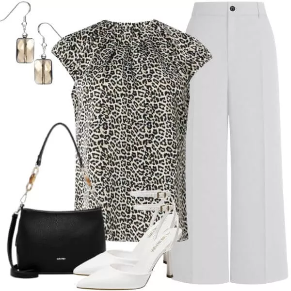 Sommer Outfits Sommermode Damen mit Monochrom Stil