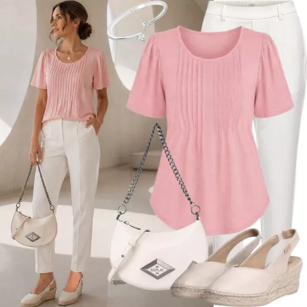 Sommer Outfits Damen Sommerlook mit Premium Accessoires