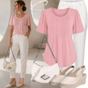 Sommer Outfits Damen Sommerlook mit Premium Accessoires