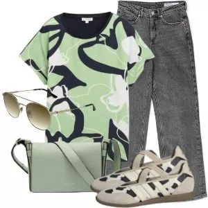 Sommer Outfits Sommer Outfit Damen mit Seidenhemd