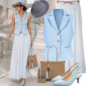 Sommer Outfits Sommer Outfit Damen mit Maxirock