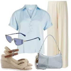 Sommer Outfits Sommer Chic Damen mit Naturmaterialien