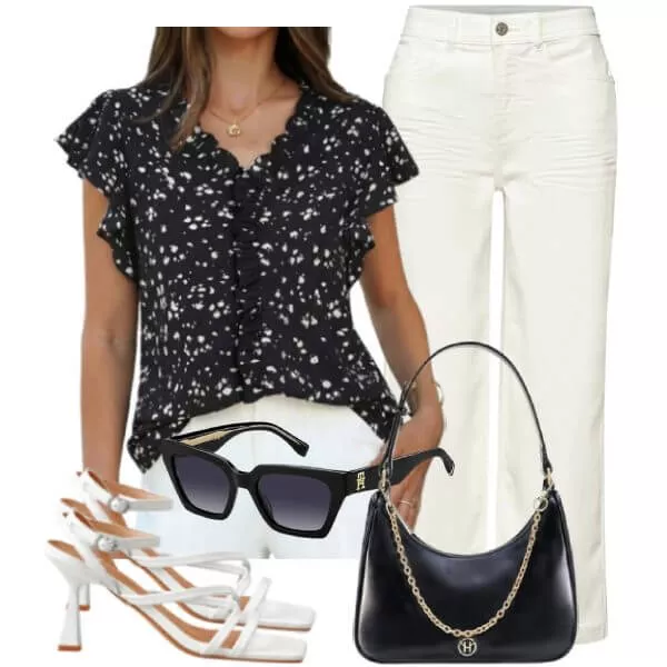 Sommer Outfits Elegant Daytime Outfit Damen Sommer