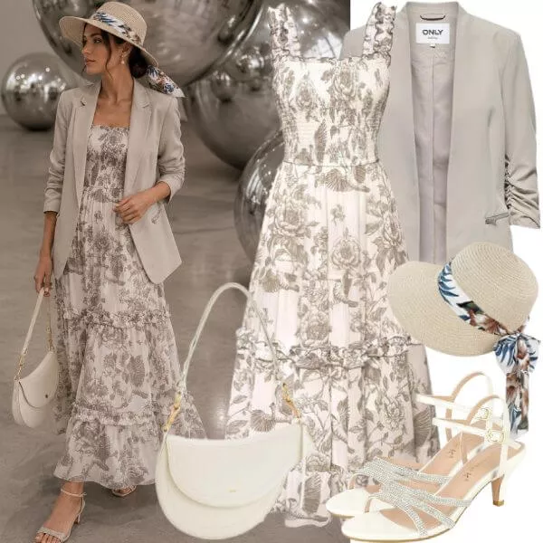 Sommer Outfits Damen Sommerlook für stilvolle Cafés