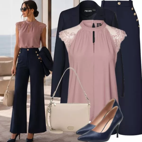 Business Outfits Damen Herbst Outfit für elegante Lunches
