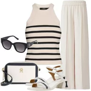 Sommer Outfits Damen Sommerlook mit Premium Basics