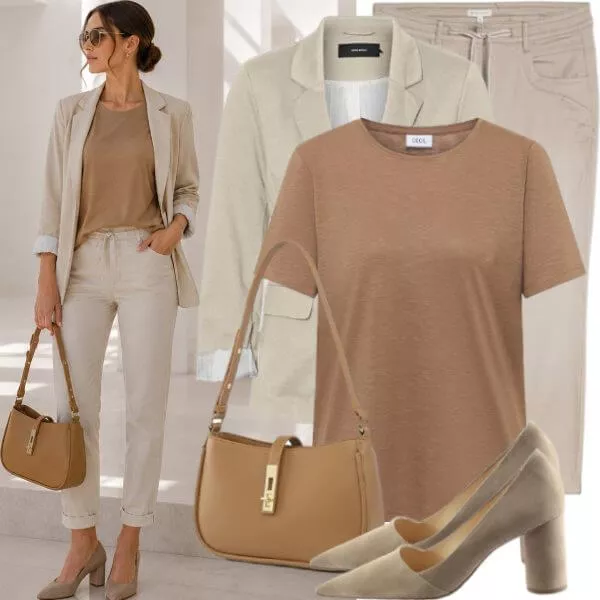 Herbst Outfits Damen Outfit Eleganter mit Blazer