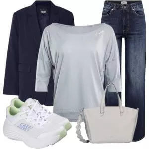 Herbst Outfits Übergangsoutfit Damen mit Blazer